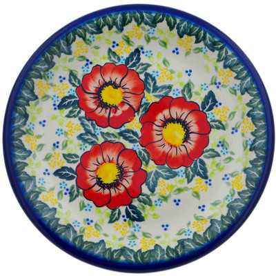 Polish Pottery Plate 10&quot; Bloom Tales