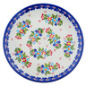 Polish Pottery Plate 10&quot; Blooming Affection UNIKAT