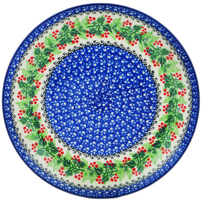 Polish Pottery Plate 10&quot; Blooming Rowan