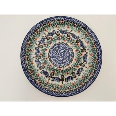 Polish Pottery Plate 10&quot; Blooming Symphony UNIKAT