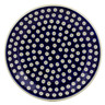 Polish Pottery Plate 10" Blue Eyed Peacock