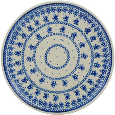 Polish Pottery Plate 10&quot; Blue Pattern