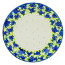 Polish Pottery Plate 10&quot; Blueberries Season UNIKAT