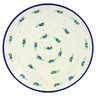 Polish Pottery Plate 10&quot; Blueberry Forest