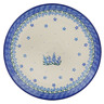 Polish Pottery Plate 10" Bluebonnet Cluster