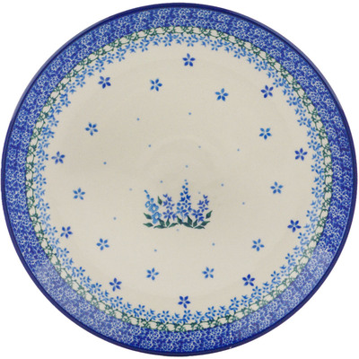 Polish Pottery Plate 10" Bluebonnet Cluster