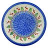 Polish Pottery Plate 10&quot; Blues Beauty