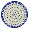 Polish Pottery Plate 10&quot; Boo Boo Kitty Paws