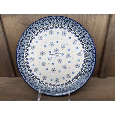 Polish Pottery Plate 10&quot; Botanical Ballet