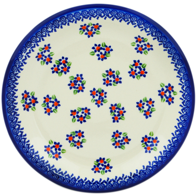 Polish Pottery Plate 10&quot; Bright Bunches