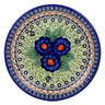 Polish Pottery Plate 10&quot; Brilliant Butterfly Popp UNIKAT