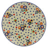 Polish Pottery Plate 10&quot; Bubble Machine UNIKAT