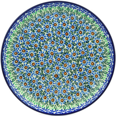 Polish Pottery Plate 10&quot; Cactus UNIKAT