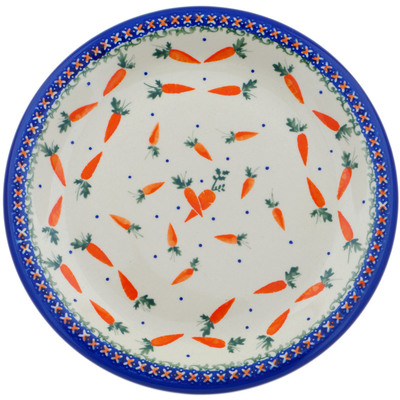 Polish Pottery Plate 10&quot; Carrot Delight