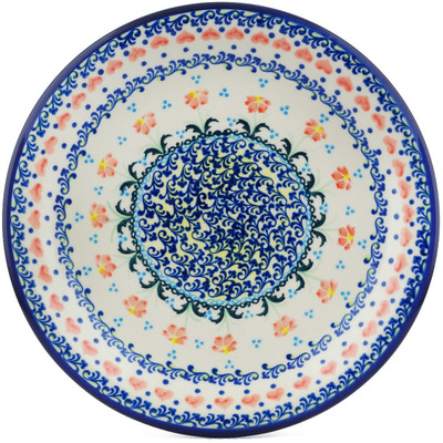 Polish Pottery Plate 10&quot; Circle Of Hearts