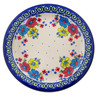 Polish Pottery Plate 10&quot; Country Three UNIKAT