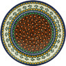 Polish Pottery Plate 10&quot; Cranberry Medley UNIKAT