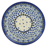 Polish Pottery Plate 10&quot; Daisy Blues