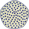 Polish Pottery Plate 10&quot; Daisy Dots