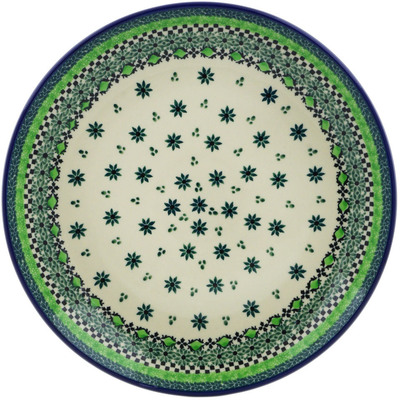 Polish Pottery Plate 10&quot; Dotted Efflorescence
