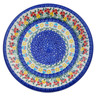 Polish Pottery Plate 10&quot; Egg Hunt UNIKAT