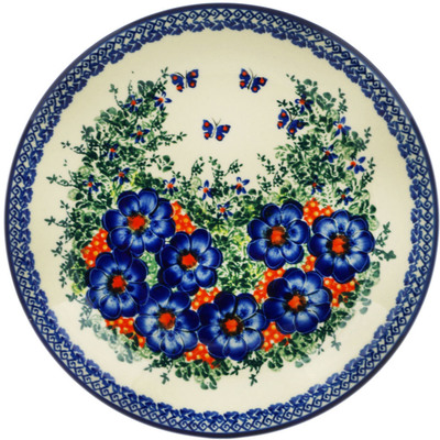 Polish Pottery Plate 10&quot; Enchanted Beauty UNIKAT