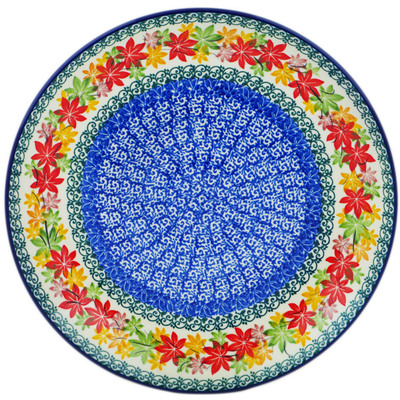 Polish Pottery Plate 10&quot; Fall Vibes