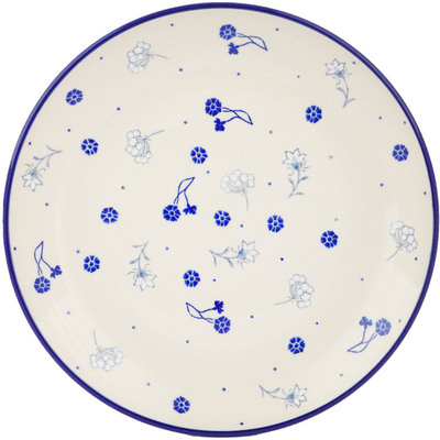 Polish Pottery Plate 10" Falling Flowers