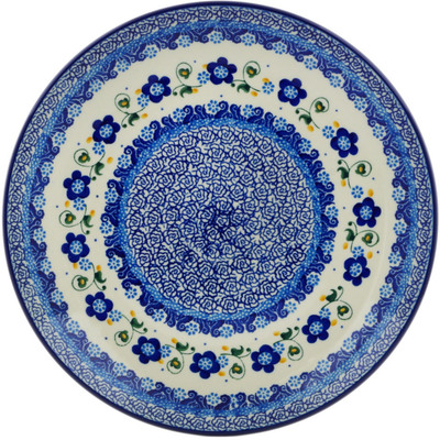 Polish Pottery Plate 10&quot; Flora Cluster