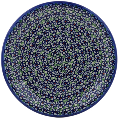 Polish Pottery Plate 10&quot; Flower Bouquet