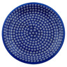 Polish Pottery Plate 10&quot; Flower Power UNIKAT