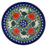 Polish Pottery Plate 10&quot; Fowl In The Florals UNIKAT