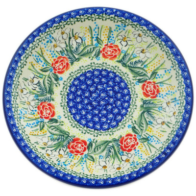 Polish Pottery Plate 10&quot; Fresh Happiness UNIKAT