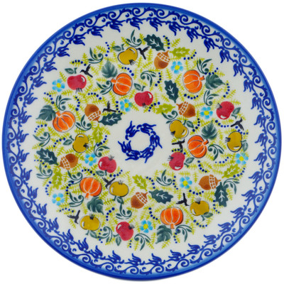 Polish Pottery Plate 10&quot; Fruitful Vines UNIKAT