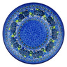 Polish Pottery Plate 10&quot; Garden At Midnight UNIKAT