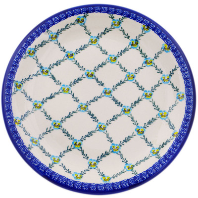 Polish Pottery Plate 10&quot; Garden Games