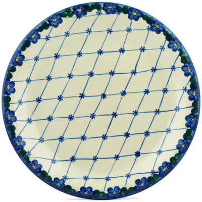 Polish Pottery Plate 10&quot; Gossamer UNIKAT