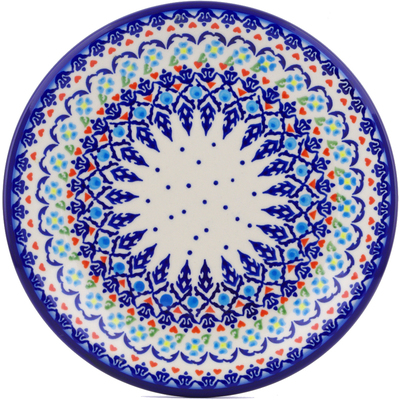 Polish Pottery Plate 10&quot; Graphic Armor