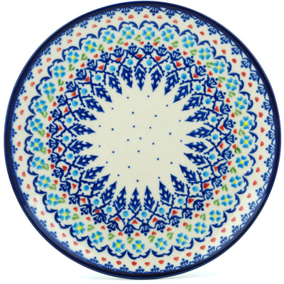 Polish Pottery Plate 10&quot; Graphic Armor
