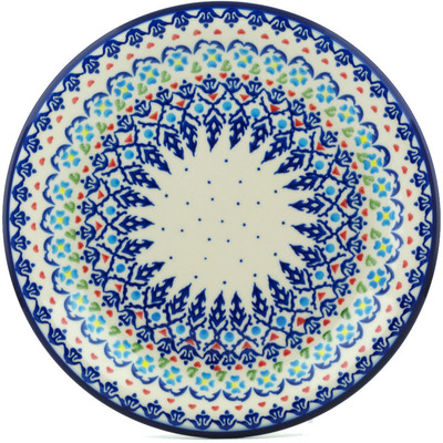 Polish Pottery Plate 10&quot; Graphic Armor
