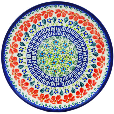 Polish Pottery Plate 10&quot; Grecian Fields