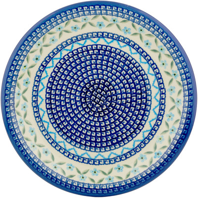 Polish Pottery Plate 10&quot; Greek Daisies