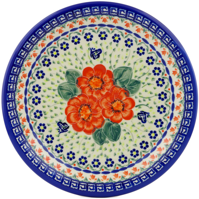 Polish Pottery Plate 10&quot; Happiness UNIKAT