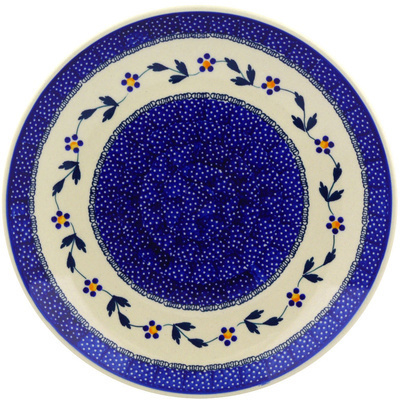 Polish Pottery Plate 10&quot; Happy Day