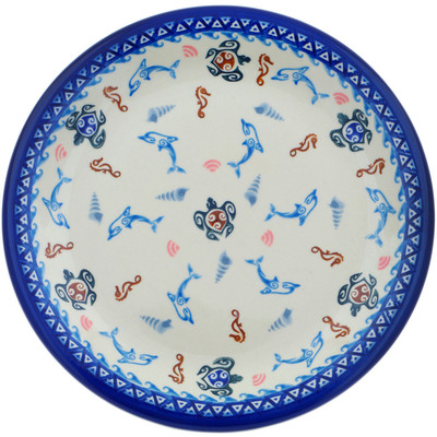 Polish Pottery Plate 10&quot; Hawaiian Sea Turtle - Honu