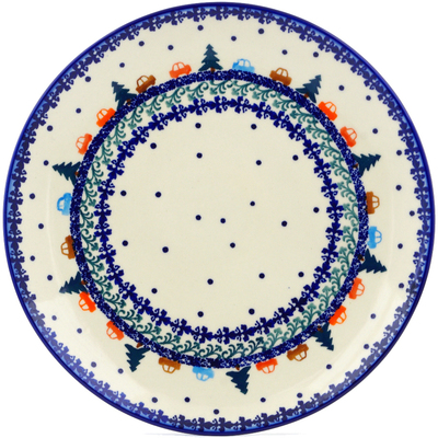 Polish Pottery Plate 10" Holiday Drive
