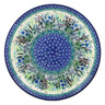 Polish Pottery Plate 10&quot; Lavender Meadow UNIKAT