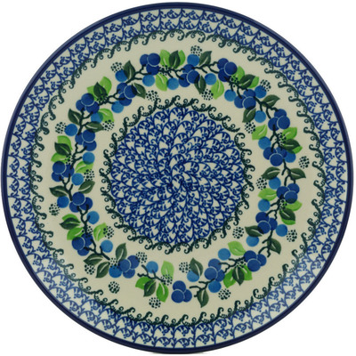 Polish Pottery Plate 10&quot; Limeberry