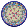 Polish Pottery Plate 10&quot; Lively Garden UNIKAT