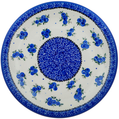 Polish Pottery Plate 10&quot; Lovely Blueberries